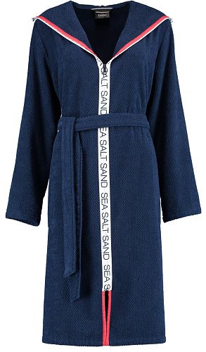 Халат женский из хлопка Hood Navy (3102-133)