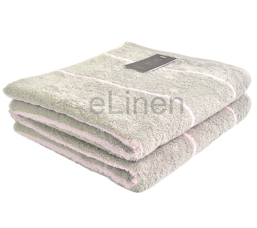 Махровое полотенце Casual Streifen Rose